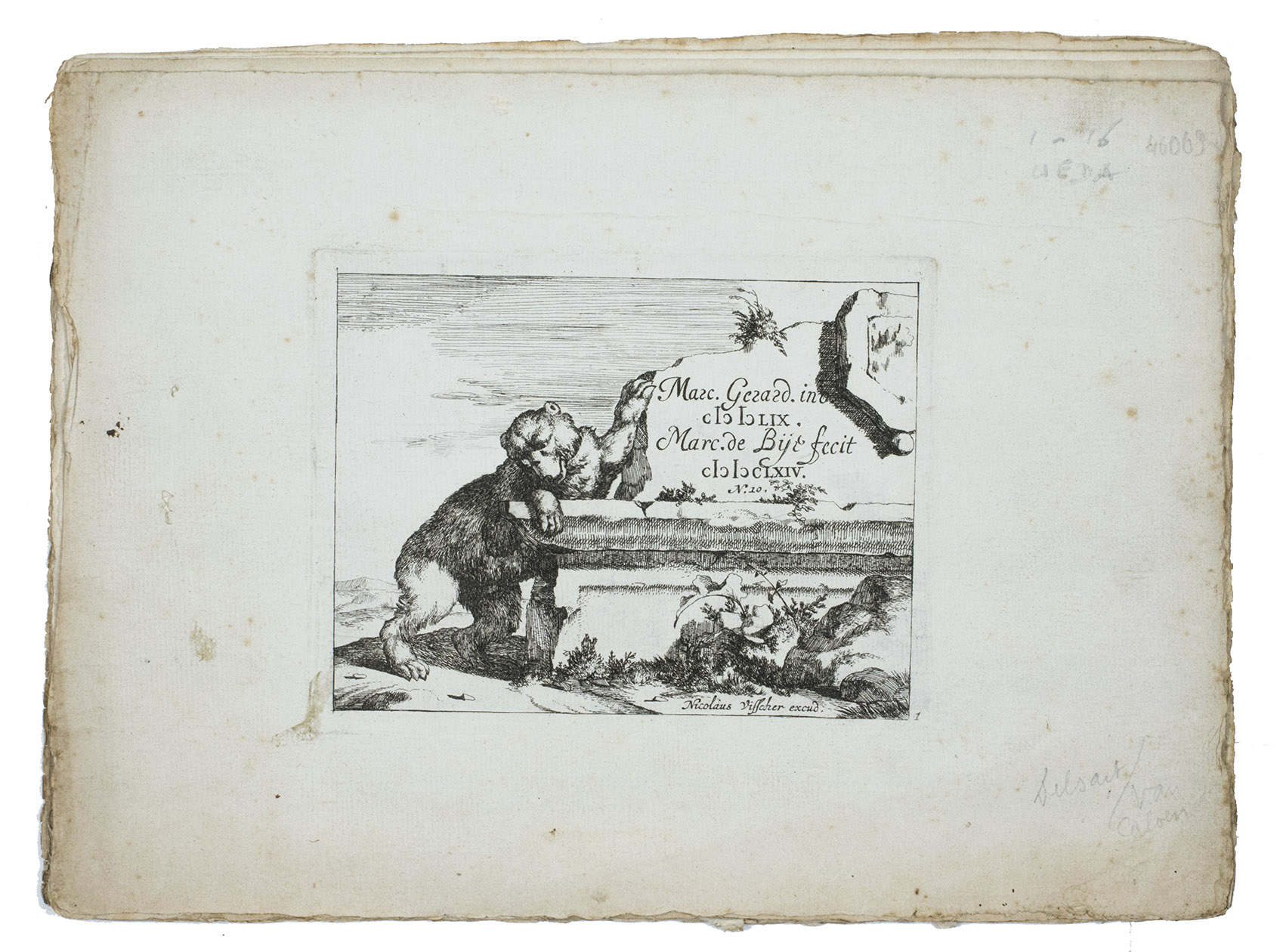 [Bears]. BYE, Marcus de (after Marcus GHEERAERTS).