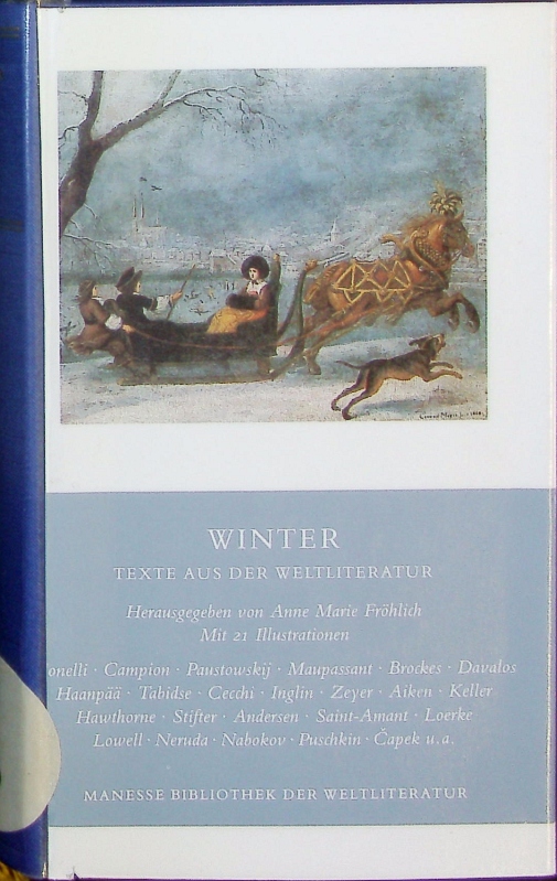 Winter. Texte aus der Weltliteratur. - Fröhlich, Anne Marie