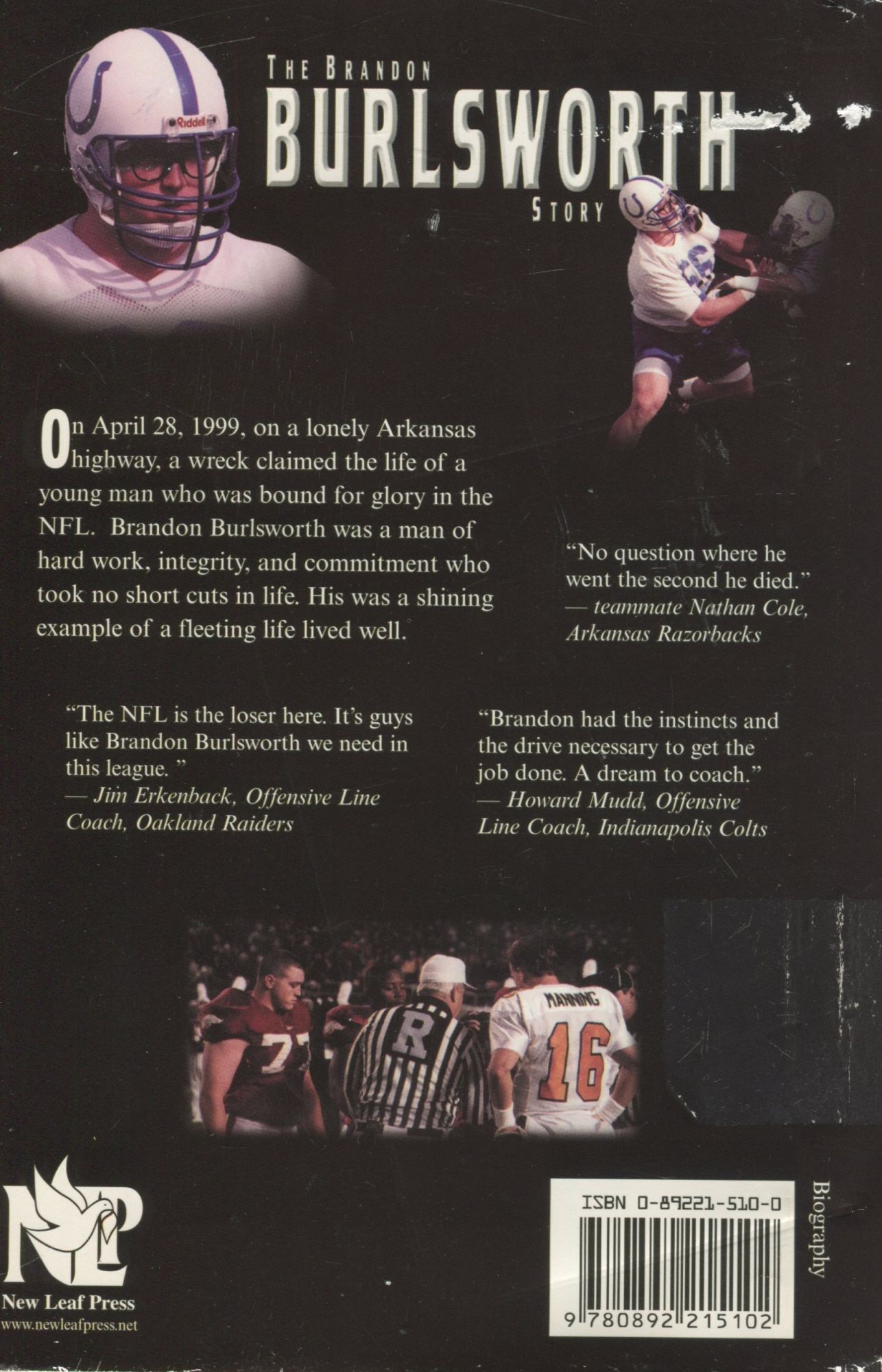 burlsworth colts jersey