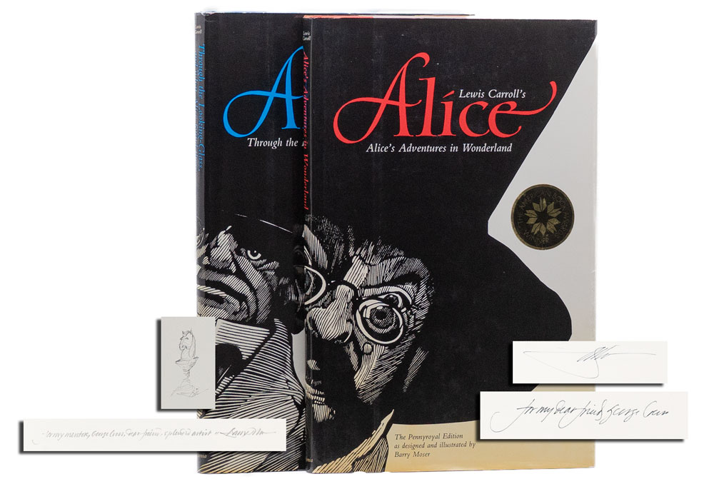 Lewis Carroll's Alice [The Pennyroyal Edition, Inscribed]; Alice's Adventures in Wonderland; Through the Looking-Glass and What Alice Found There