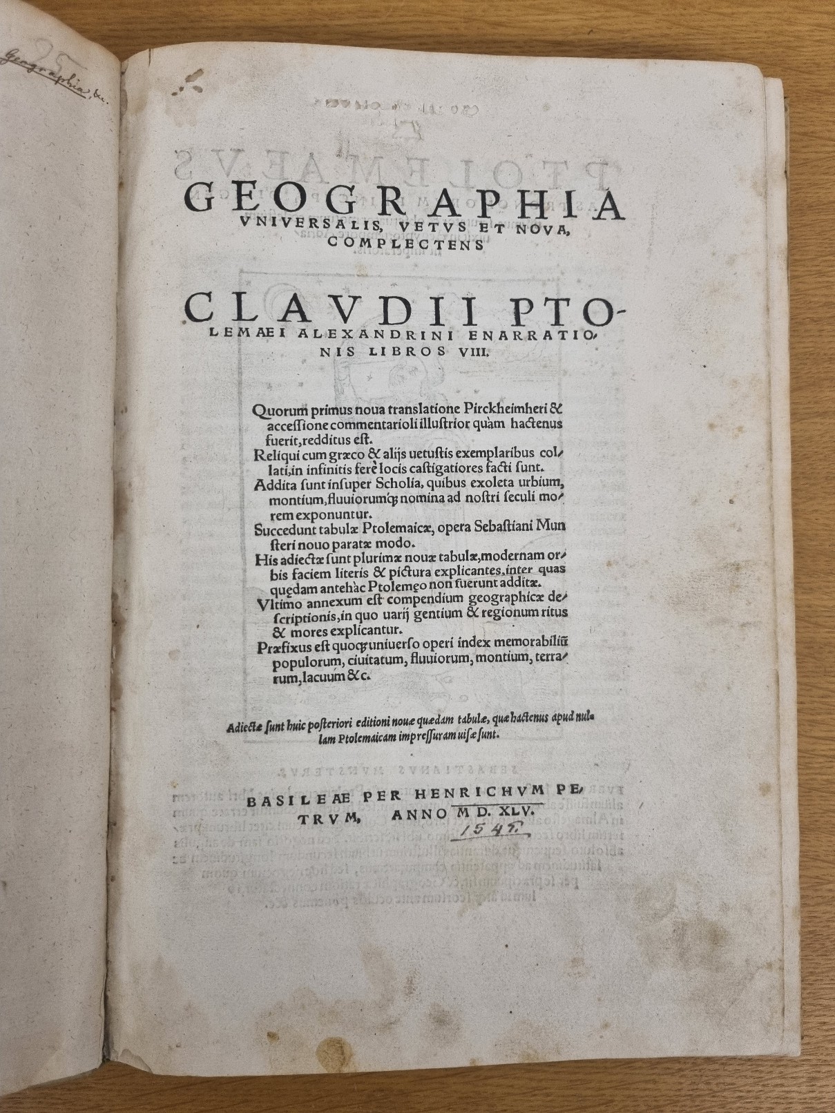 Geographia Universalis, vetus et nova, complectens Claudii Ptolemaei ...