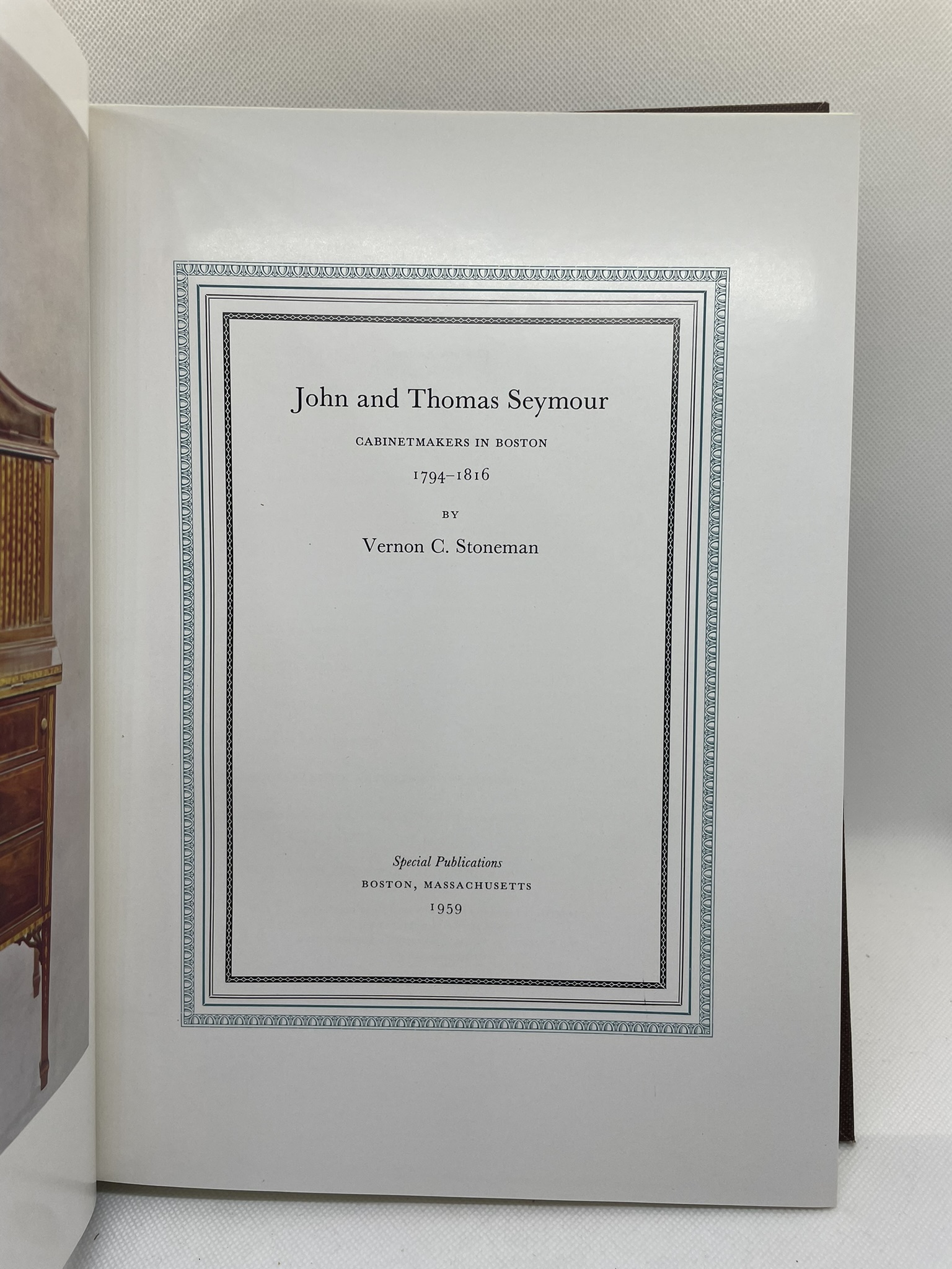 John and Thomas Seymour in Boston 17941816 (First