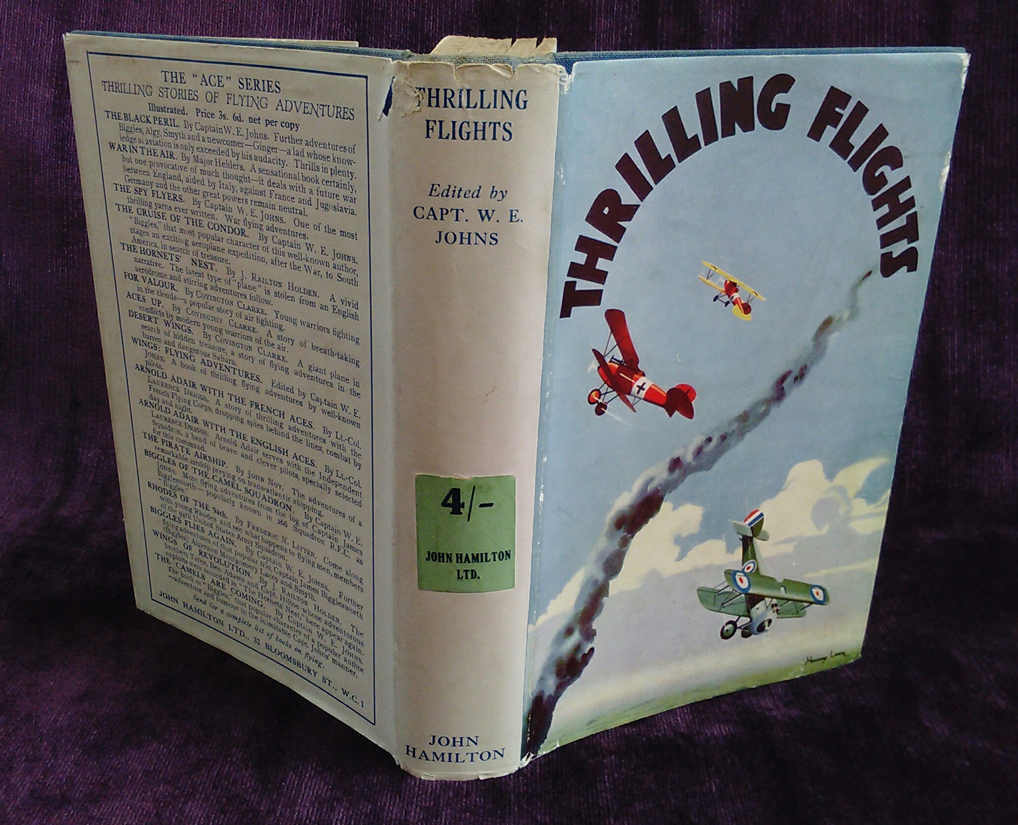 Thrilling Flights W E Johns [Near Fine] [Hardcover]