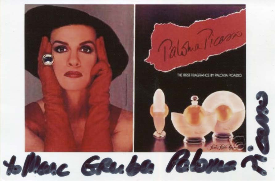 Paloma Picasso Autograph | signed photographs Paloma Picasso Autograph [ ]