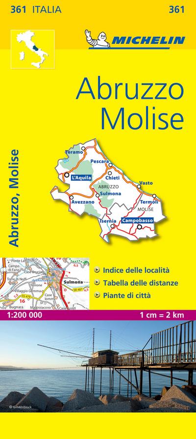 Abruzzo & Molise - Michelin Local Map 361 : Map - Michelin