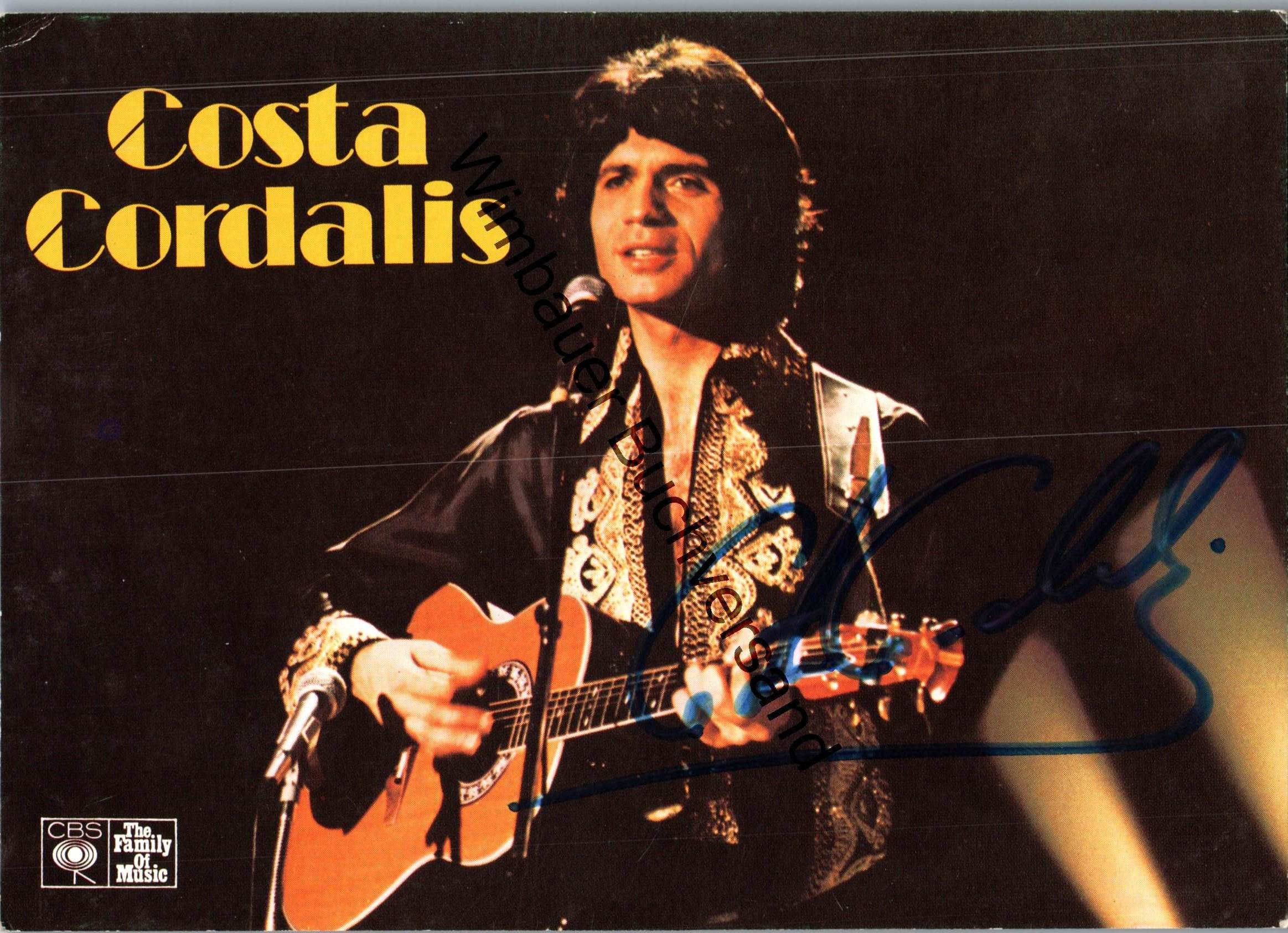 Original Autogramm Costa Cordalis (*19442019) /// Autogramm Autograph