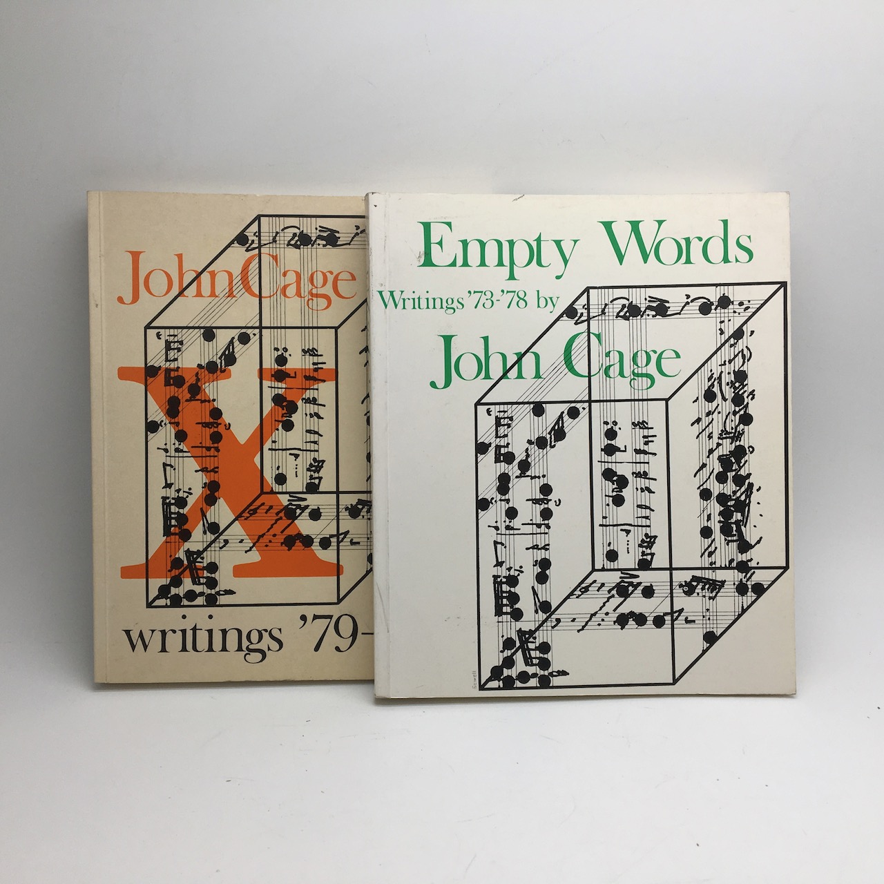 EMPTY WORDS: WRITINGS '73-'78; WRITINGS '79-'82. [2 VOLS.] - CAGE, John.