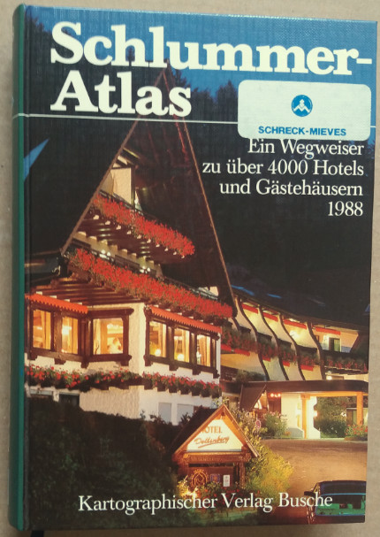 Schlummer-Atlas. Aral. Ein Wegweiser zu über 4000 Hotels und Gasthäusern 1988. - Kartographischer Verlag Busche