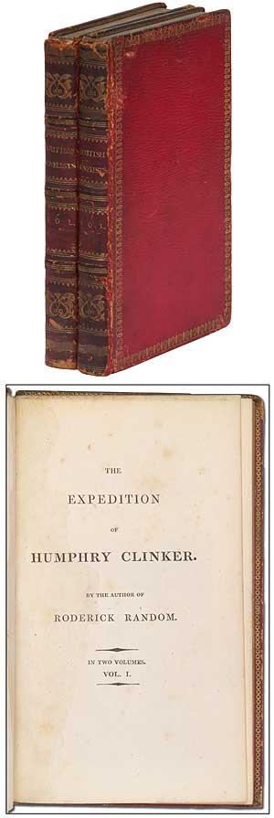 The Expedition of Humphry Clinker; by the author of Roderick Random, 2 volumes - SMOLLETT, Tobias, and George Cruikshank