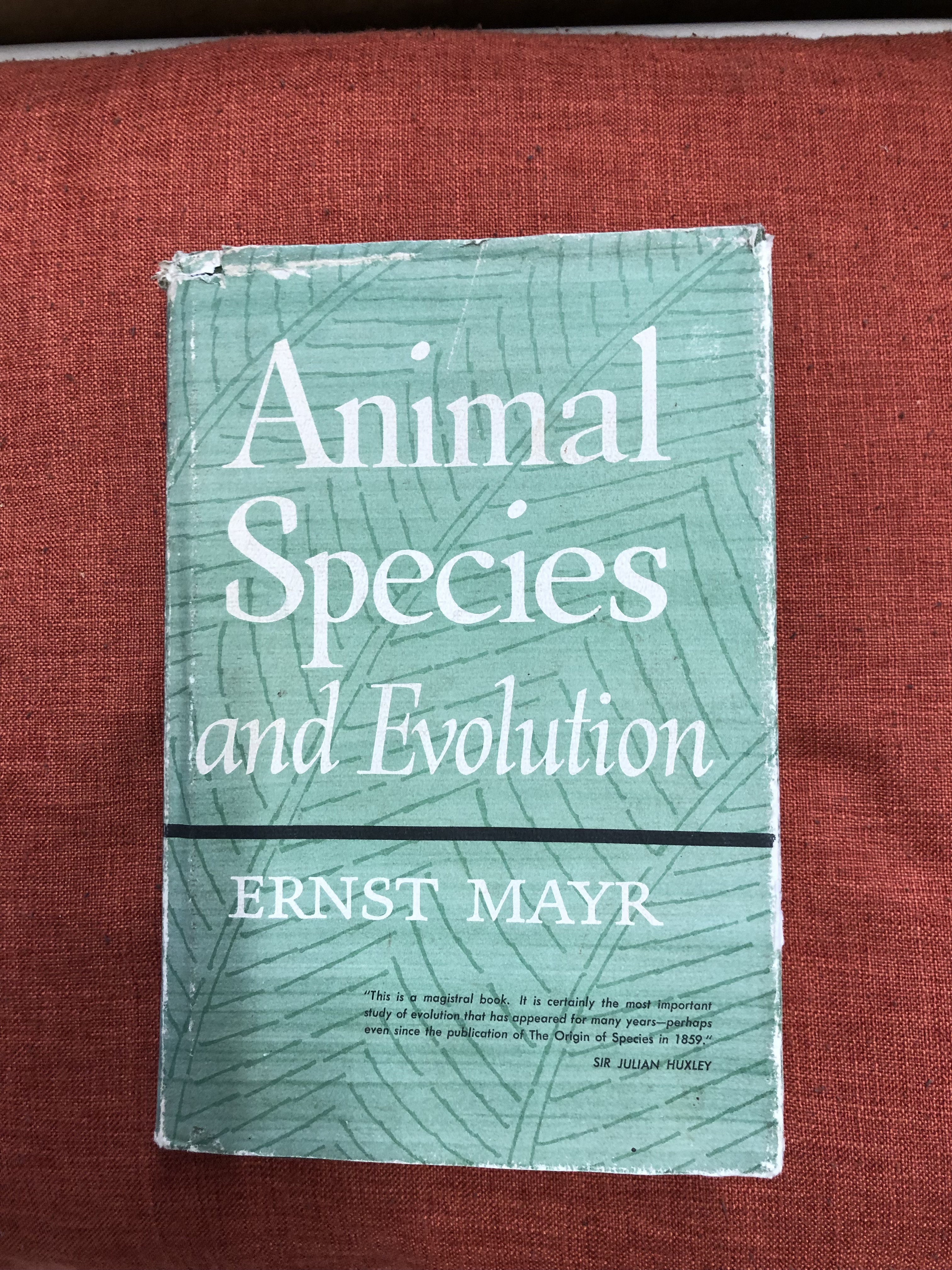 Animal Species and Evolution by Ernst Mayr: Very Good Hardcover | B and A  books