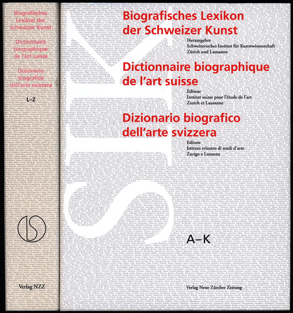 Biografisches Lexikon der Schweizer Kunst. Unter Einschluss des Fürstentums Liechtenstein. Dictionnaire biographique de l'art suisse. Principauté du Liechtenstein incluse. Dizionario biografico dell'arte svizzera. Principato del Liechtenstein incluso. 2 Bände (komplett). - Jost, Karl