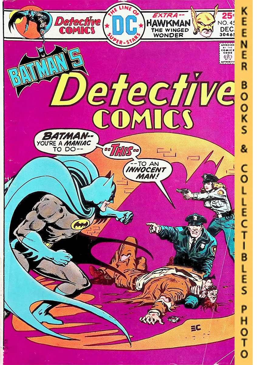 Batman's Detective Comics Vol. 39 No. 454 (#454), December, 1975 DC Comics  by Vern, David / Schwartz, Julius / Bridwell, E. Nelson: (1975) First  Edition: First Printing. Comic | Keener Books (Member IOBA)