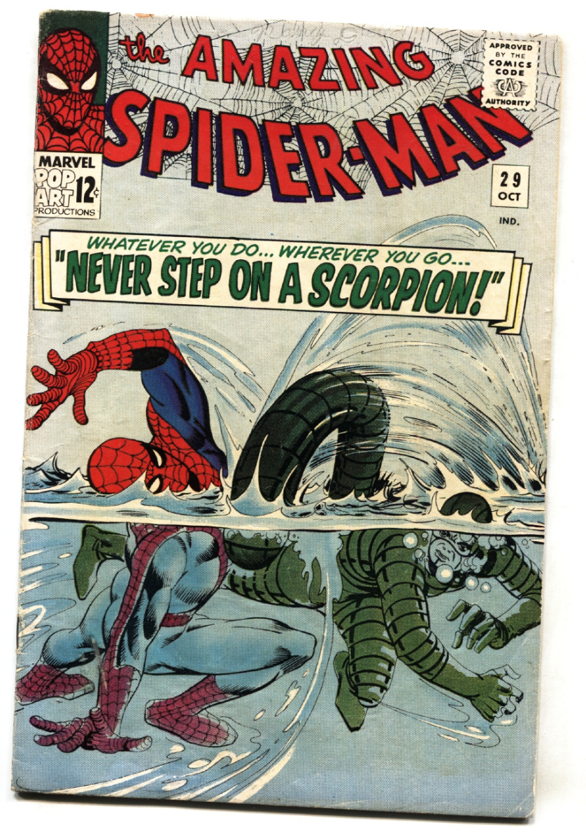 AMAZING SPIDER-MAN #29 -- comic book -- 1965 -- SCORPION -- SILVER AGE --  VG+: (1965) Comic | DTA Collectibles