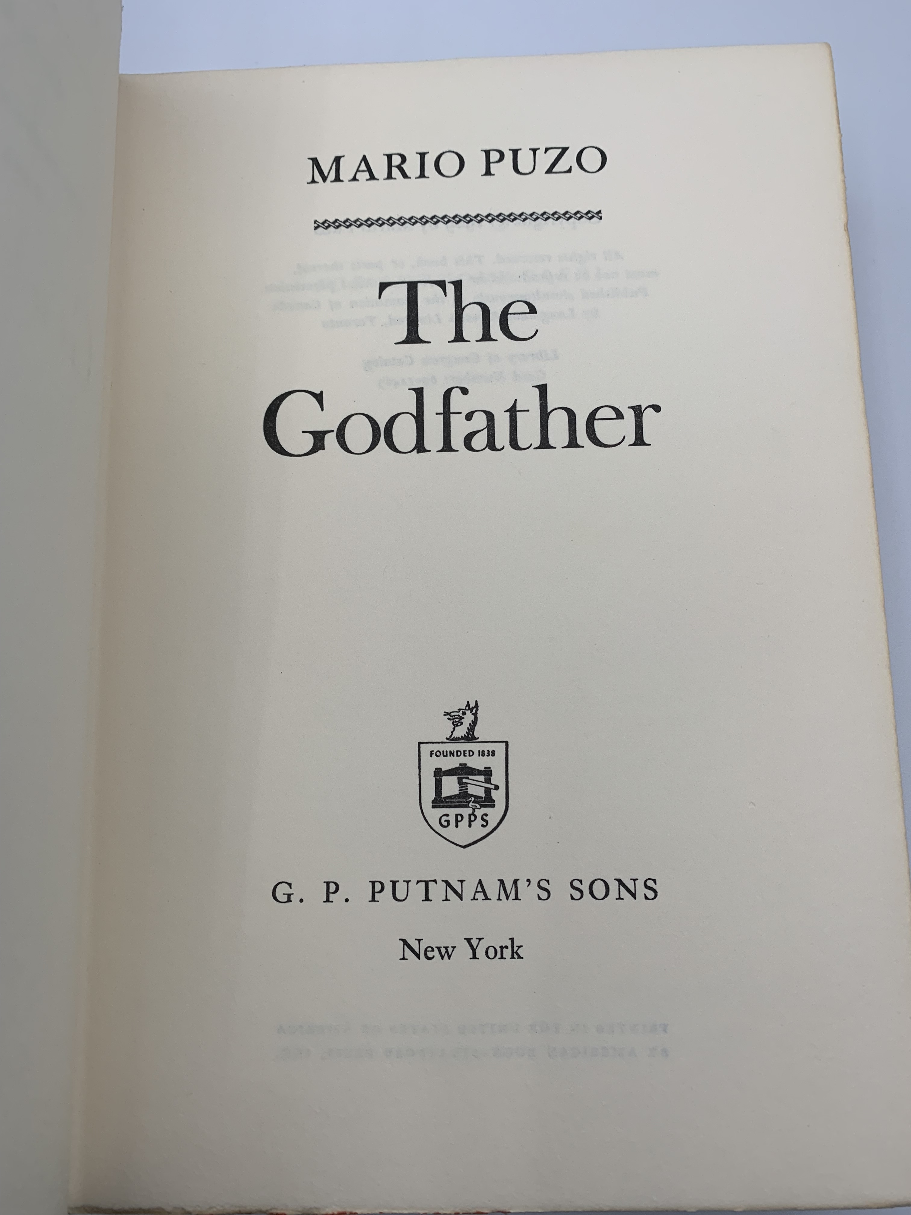The Godfather by Puzo, Mario Fine Hardcover (1969) 1st Edition Magnum Opus Rare Books