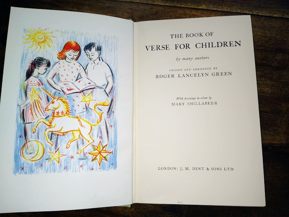 The Book of Verse for Children by Roger Lancelyn Green Very Good