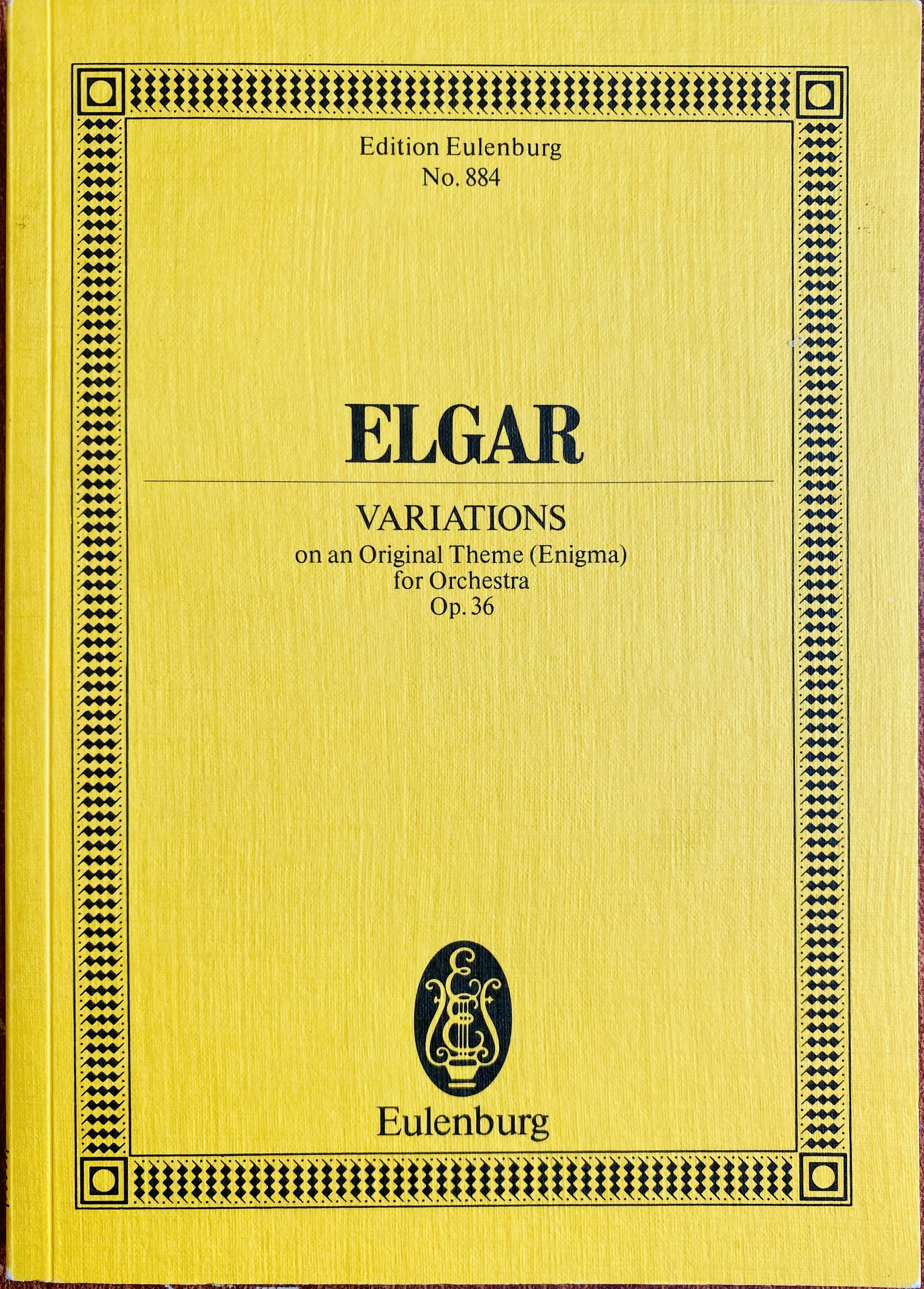 Elgar: Variations - Edition Eulenburg No.884