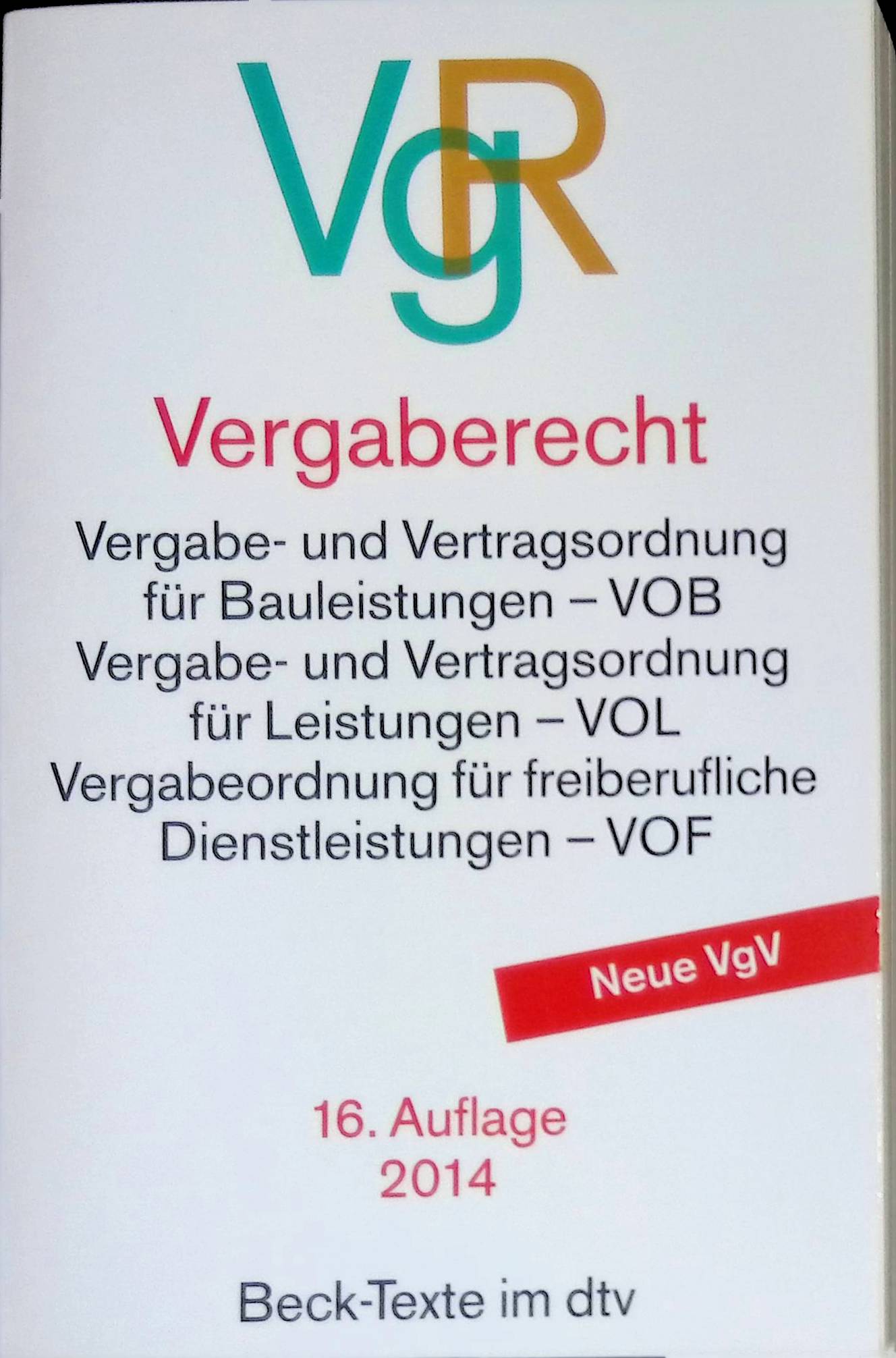 Vergaberecht : Textausgabe. dtv ; 5595 : Beck-Texte im dtv - Jasper, Ute