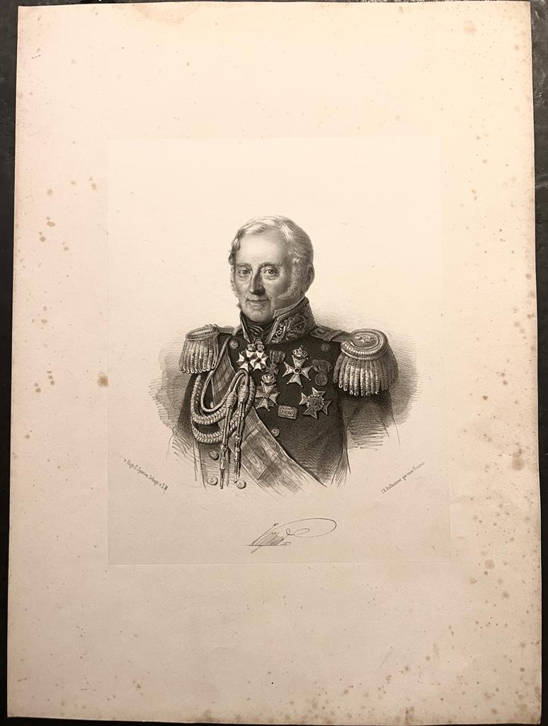 [Antique print, lithography, 19th century] Portrait of doctor ...