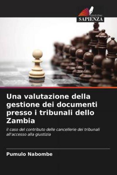Una valutazione della gestione dei documenti presso i tribunali dello Zambia : il caso del contributo delle cancellerie dei tribunali all'accesso alla giustizia - Pumulo Nabombe