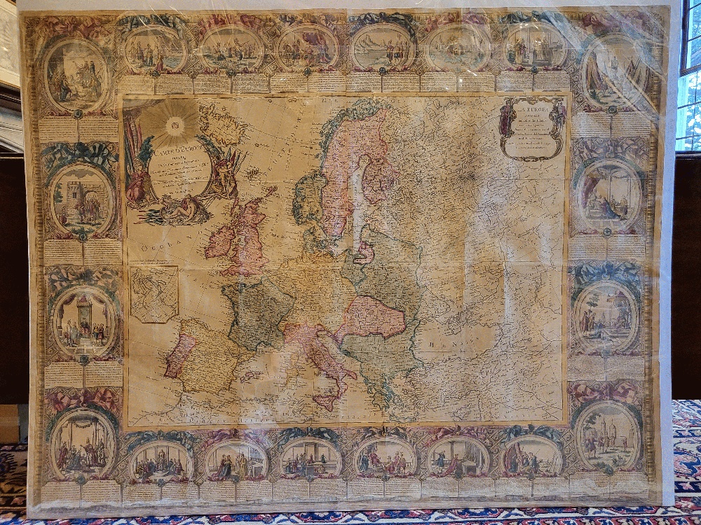 Carte D'Europe Divisee En ses Empires et Royaumes, 1789 by Jean 