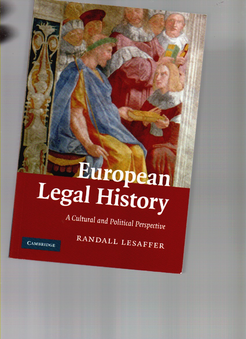 European Legal History a Cultural and Political Perspective by