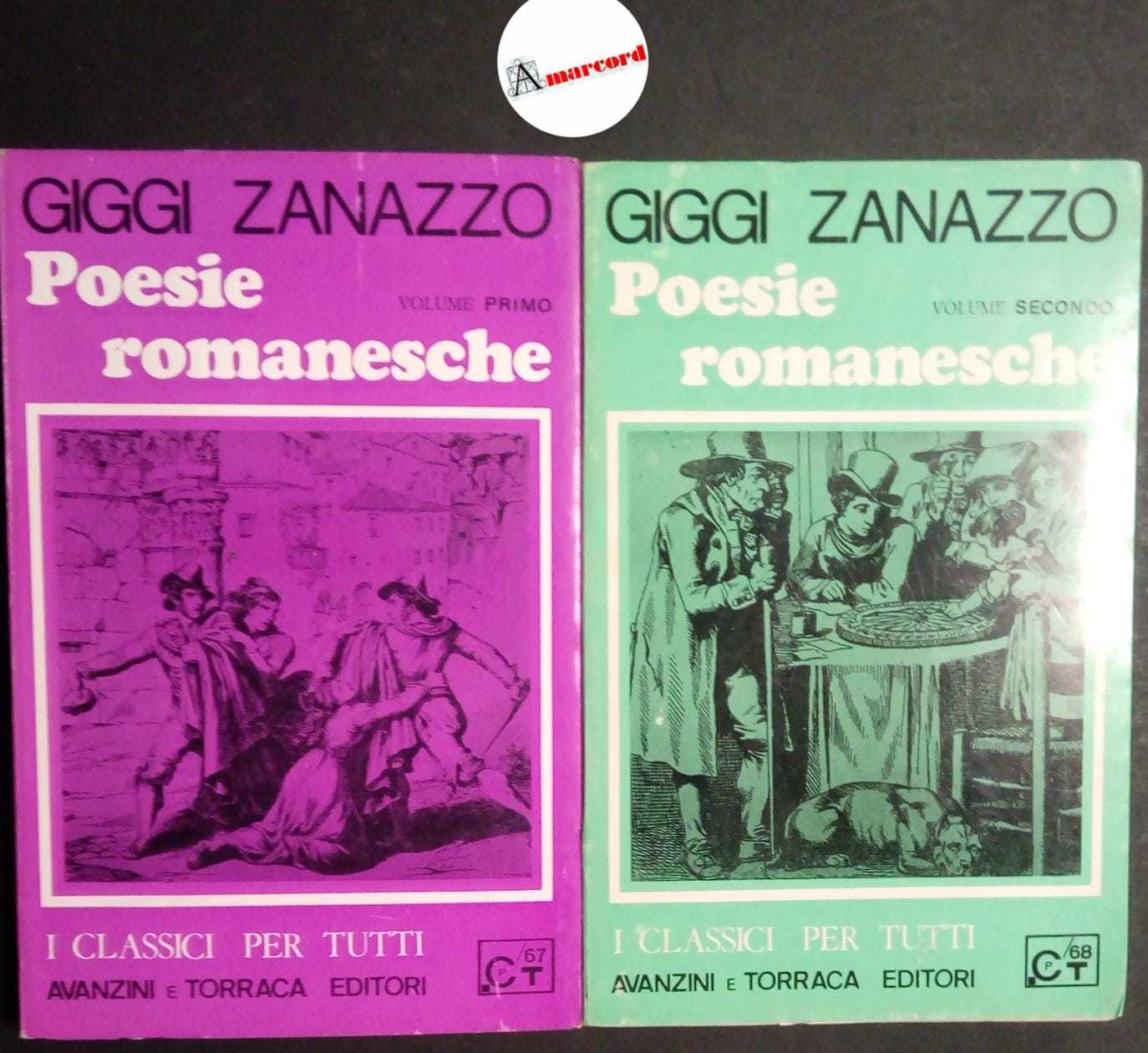 Abebooks Zanazzo Giggi Poesie romanesche (2 voll.) Avanzini e Torraca 1968 - I