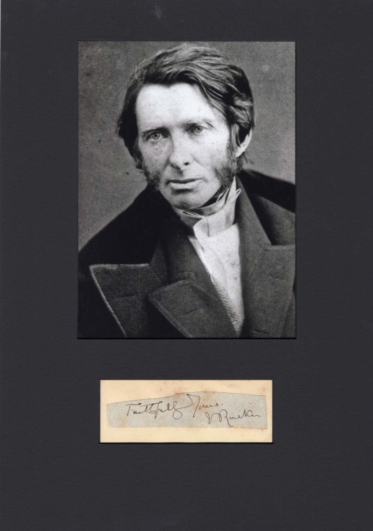John Ruskin Autograph Signed Cards Album Pages Von John Ruskin john-ruskin-autograph-signed-cards-album-pages-von-john-ruskin