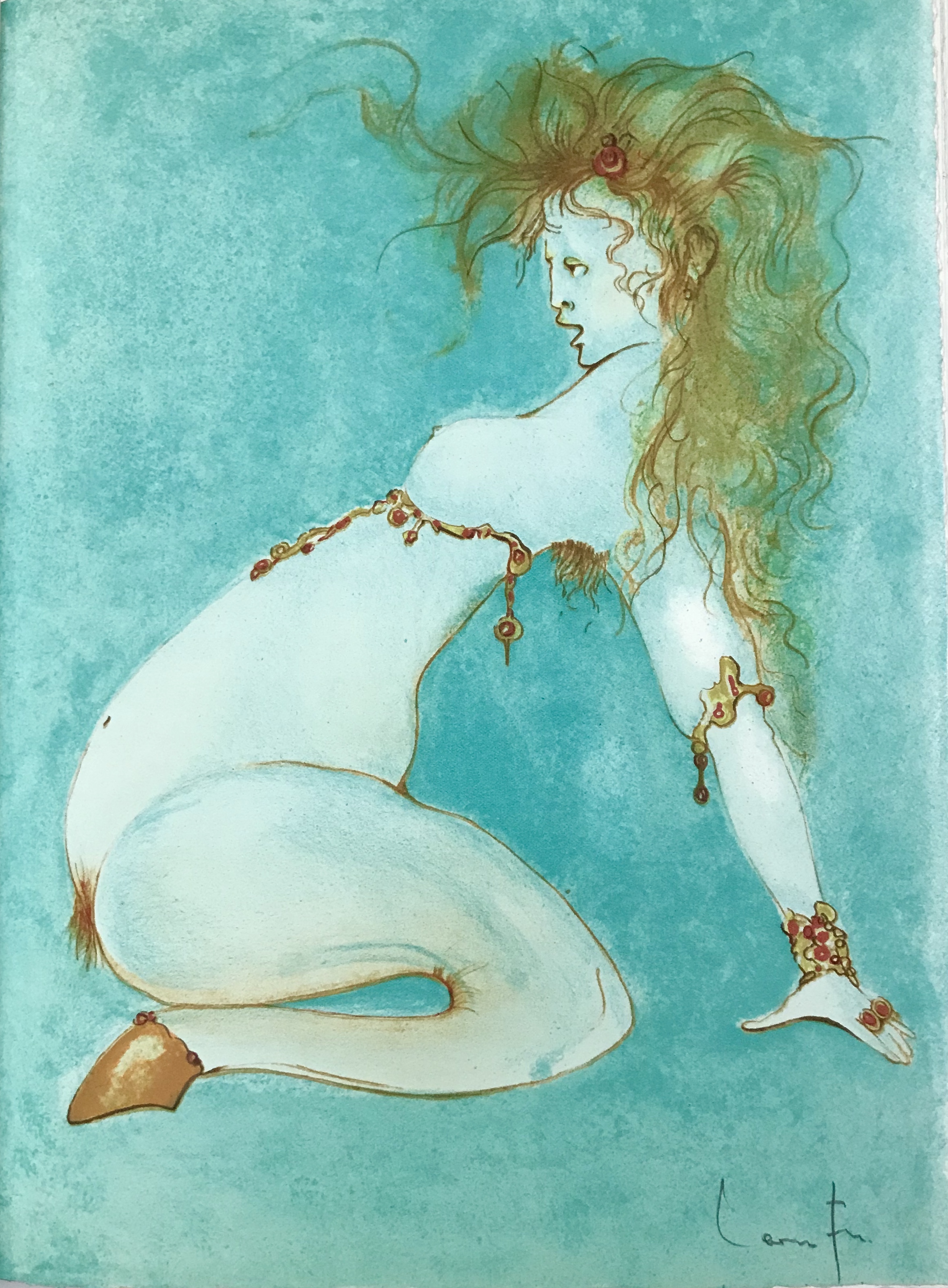 [Signed] Portfolio Variation sur L'Imaginaire 1972 Signed 20 Lithographs [Near Fine] [Hardcover]