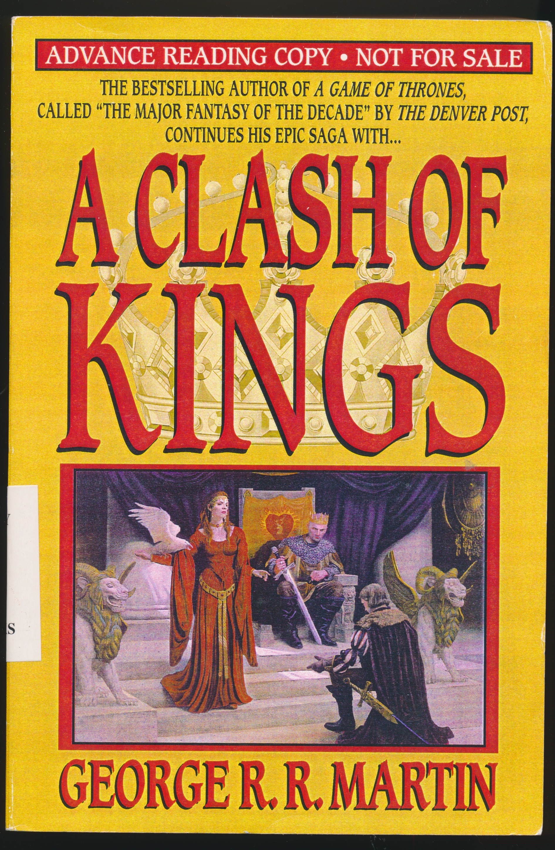 A CLASH OF KINGS SIGNED by George R. R. Martin