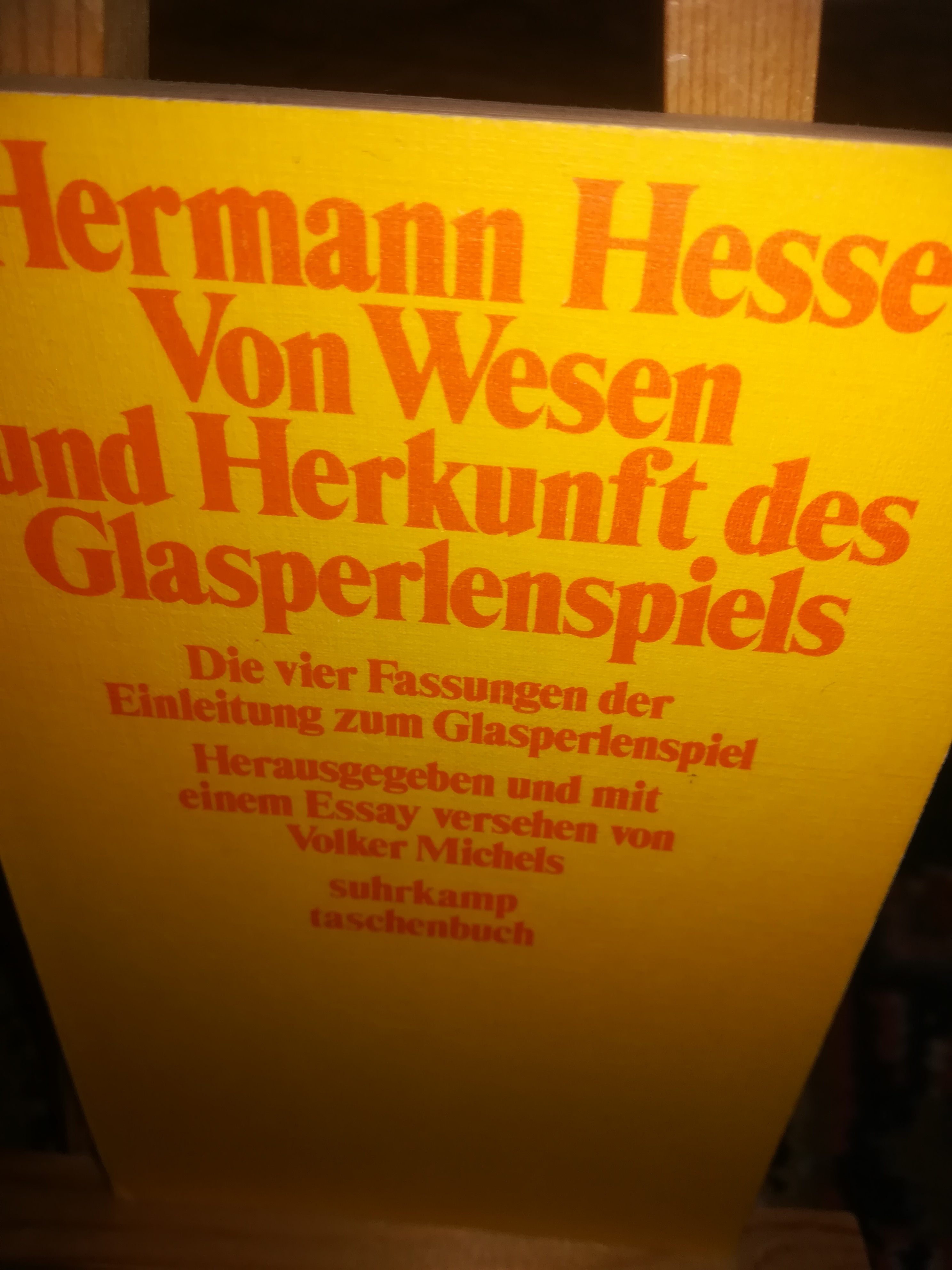 Von Wesen und Herkunft des Glasperlenspiels, die vier Fassungen der Einleitung zum Glasperlenspiel - Hesse Hermann