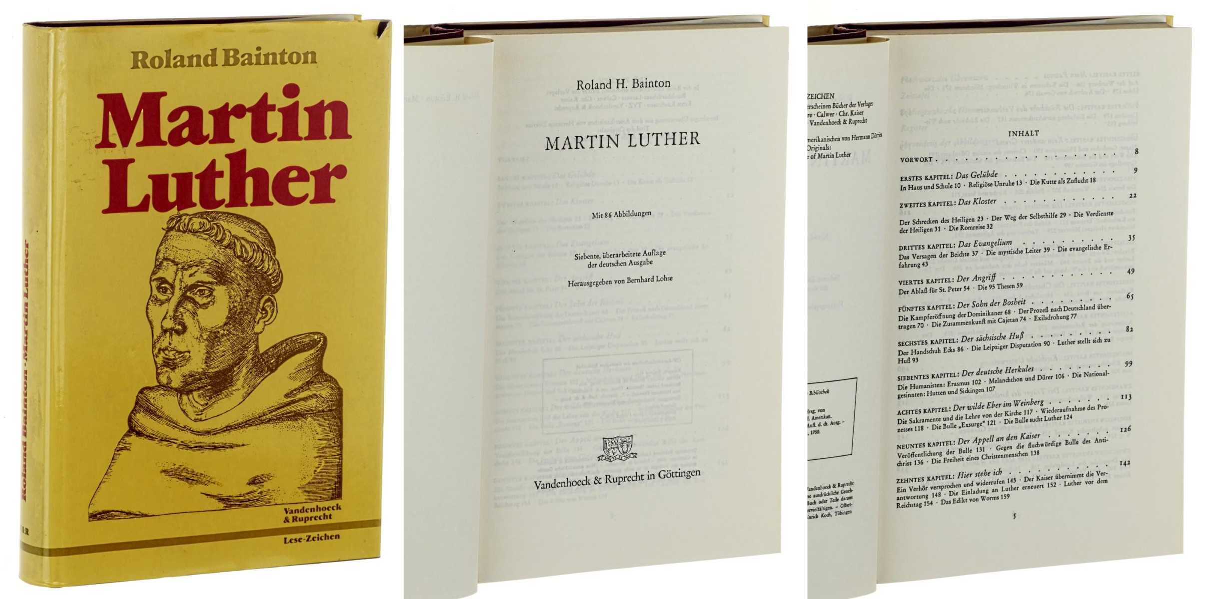 Martin Luther. 7., überarb. Aufl. d. dt. Ausgabe. Aufl. Hrsg. von Bernhard Lohse. - Luther.- Bainton, Roland H.
