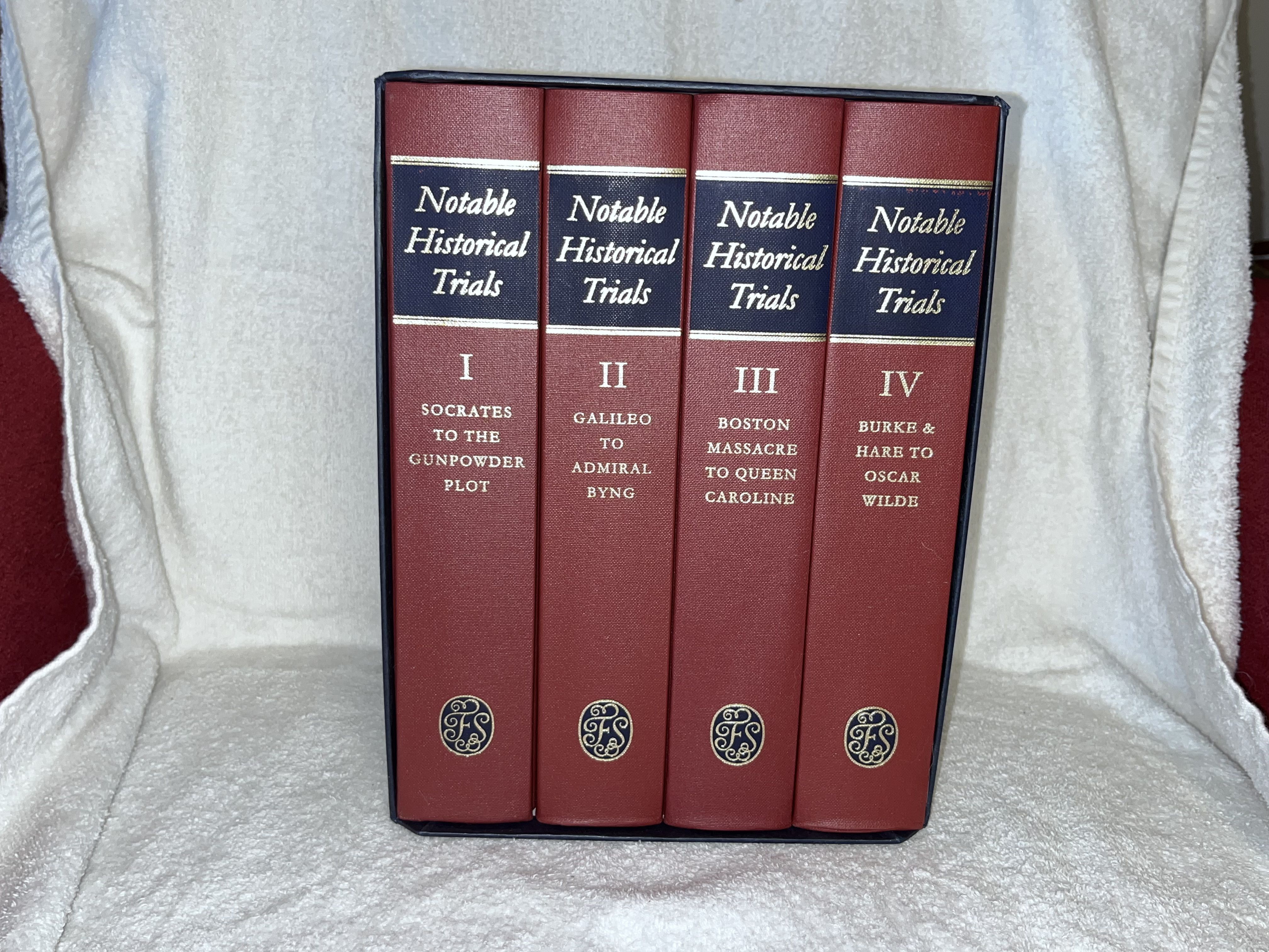 Notable Historical Trials in Four Volumes (Complete) by LOVILL, Justin 