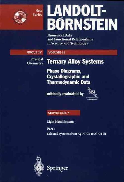 Selected Systems from Ag-Al-Cu to Al-Cu-Er (Hardcover) - Werner Martienssen