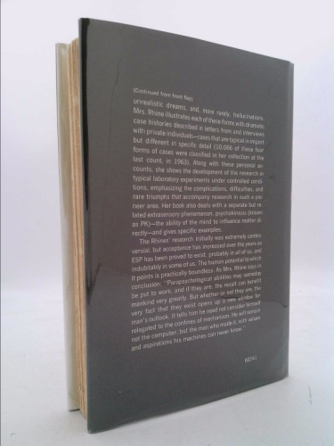 ESP, In Life and Lab by Rhine, Louisa E.: Good Hardcover First Edition ...