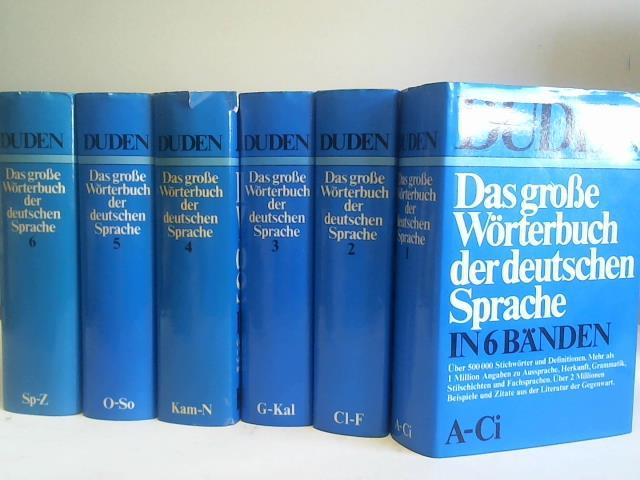 Duden. Das große Wörterbuch der deutschen Sprache. 6 Bände - Duden/Wissenschaftlicher Rat