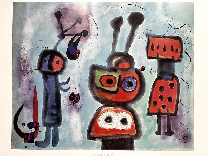 voluntario sitio materno El Pájaro mirando tranquilamente las Alas en Llamas by Miró, Joan  (1893-1983): (1970) Art&nbsp;/&nbsp;Print&nbsp;/&nbsp;Poster | Frame