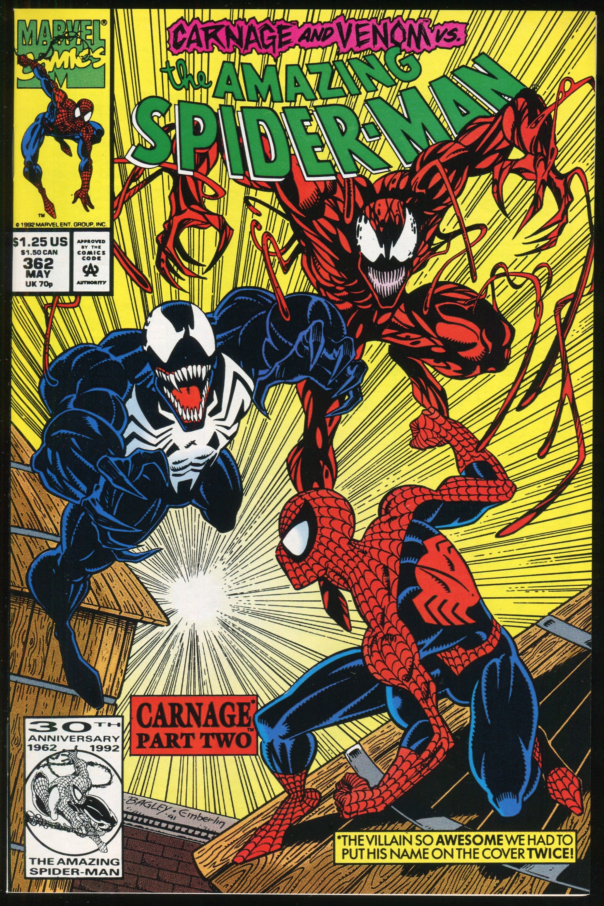 Carnage (1st) Comic Set 1-2-3 Lot Venom Symbiote Amazing