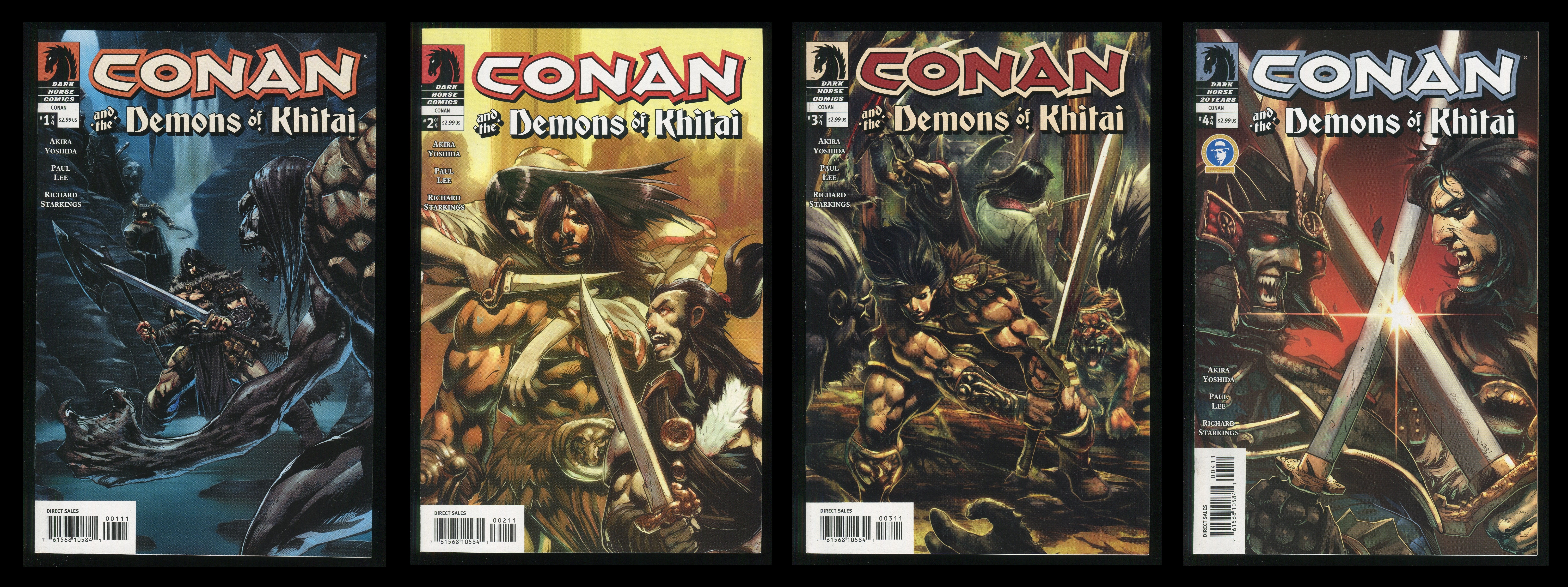 Conan and the Demons of Khitai Comic Set 1-2-3-4 Lot Conan 24 advertisement King Akira Yoshida [As New] [Softcover]