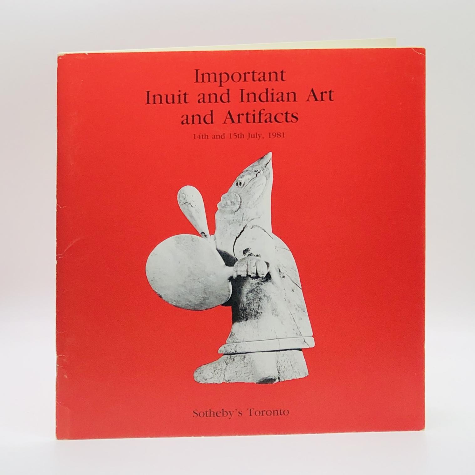 [Sale 47] Inuit and Indian Art and Artifacts, 14th and 15h July, 1981