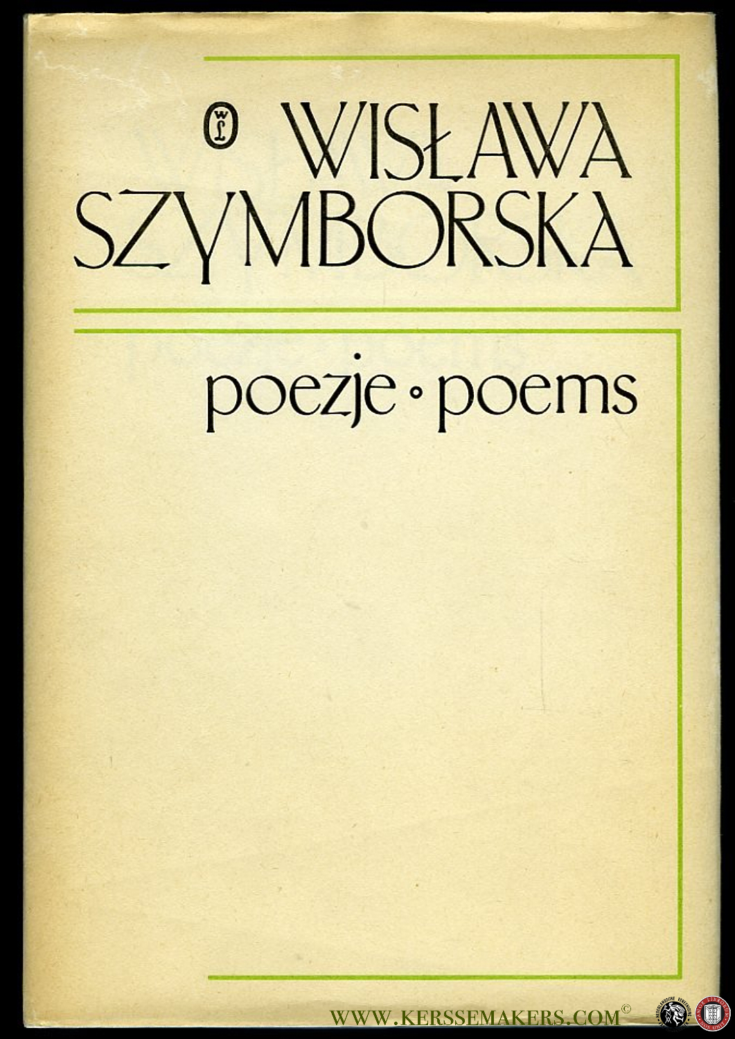 Poezje Poems (bilangual Polish English) by SZYMBORSKA, Wislawa