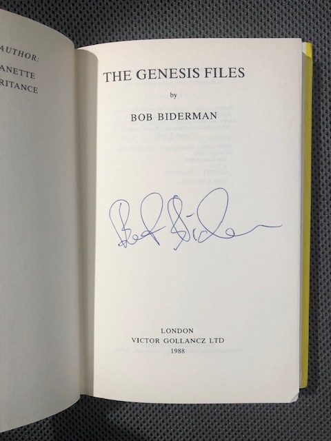 The Genesis Files by Biderman, Bob: Fine Hardcover (1988) 1st Edition ...