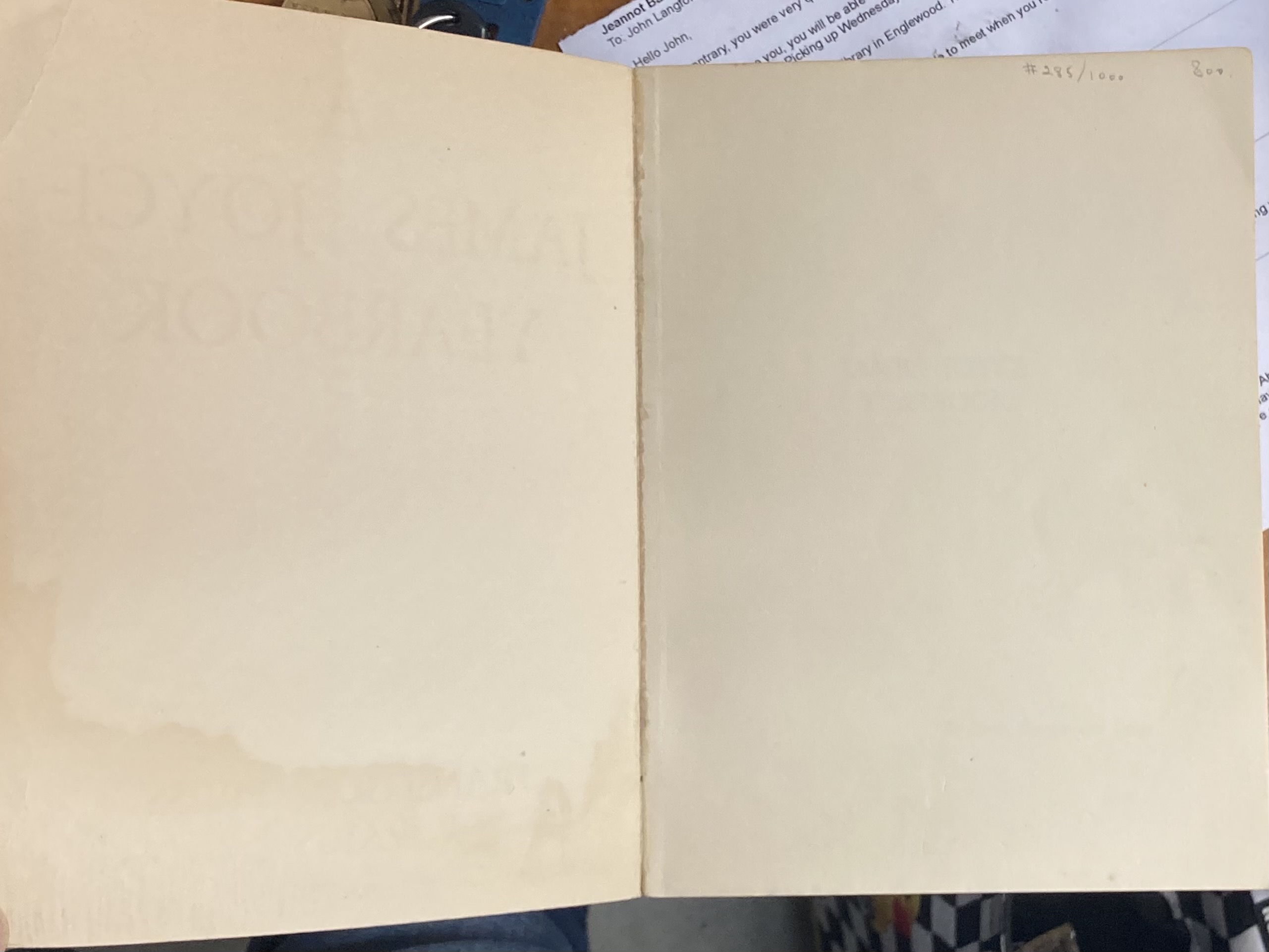 A James Joyce Yearbook by Jolas, Maria Very Good Soft cover (1949) 1st Edition Gaabooks