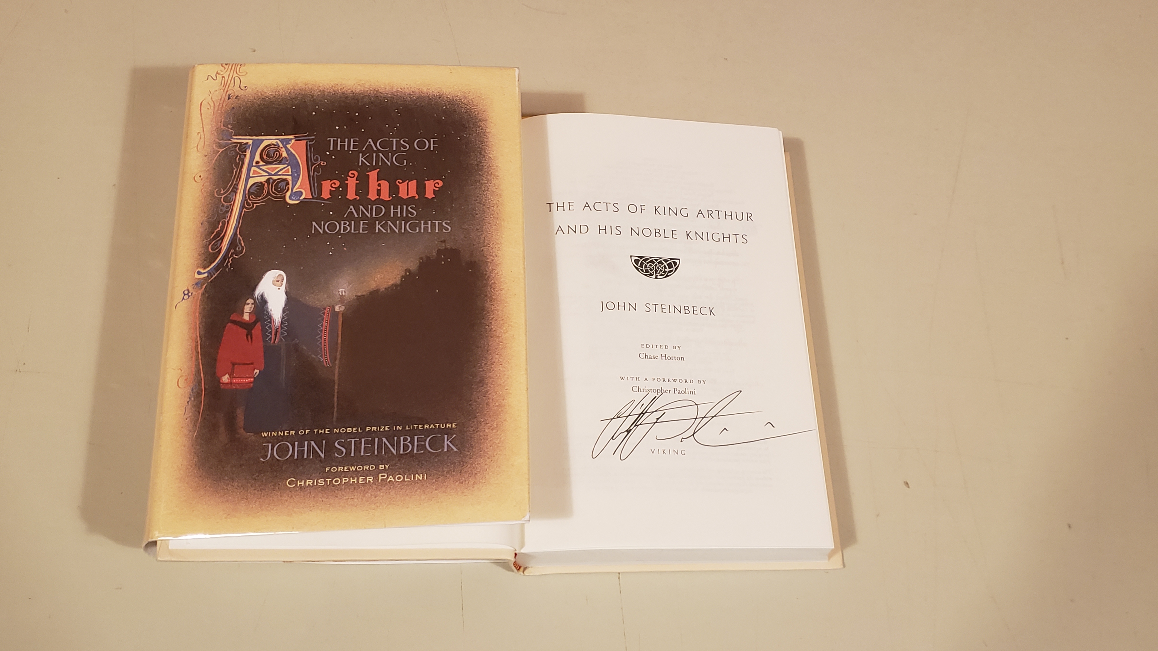 The Acts Of King Arthur And His Noble Knights: Signed - Steinbeck, John; Paolini, Christopher