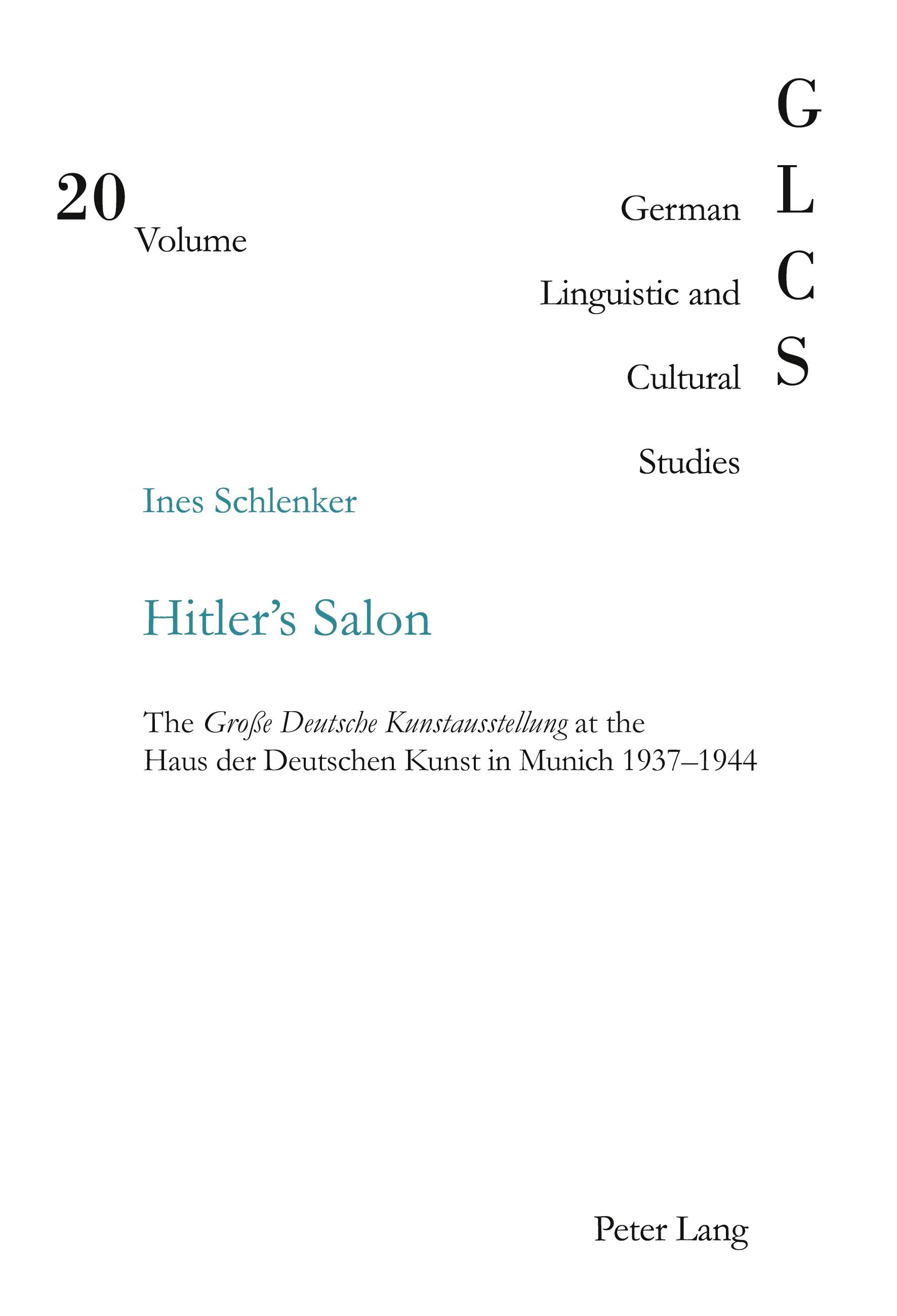 Hitler s Salon - Schlenker, Ines