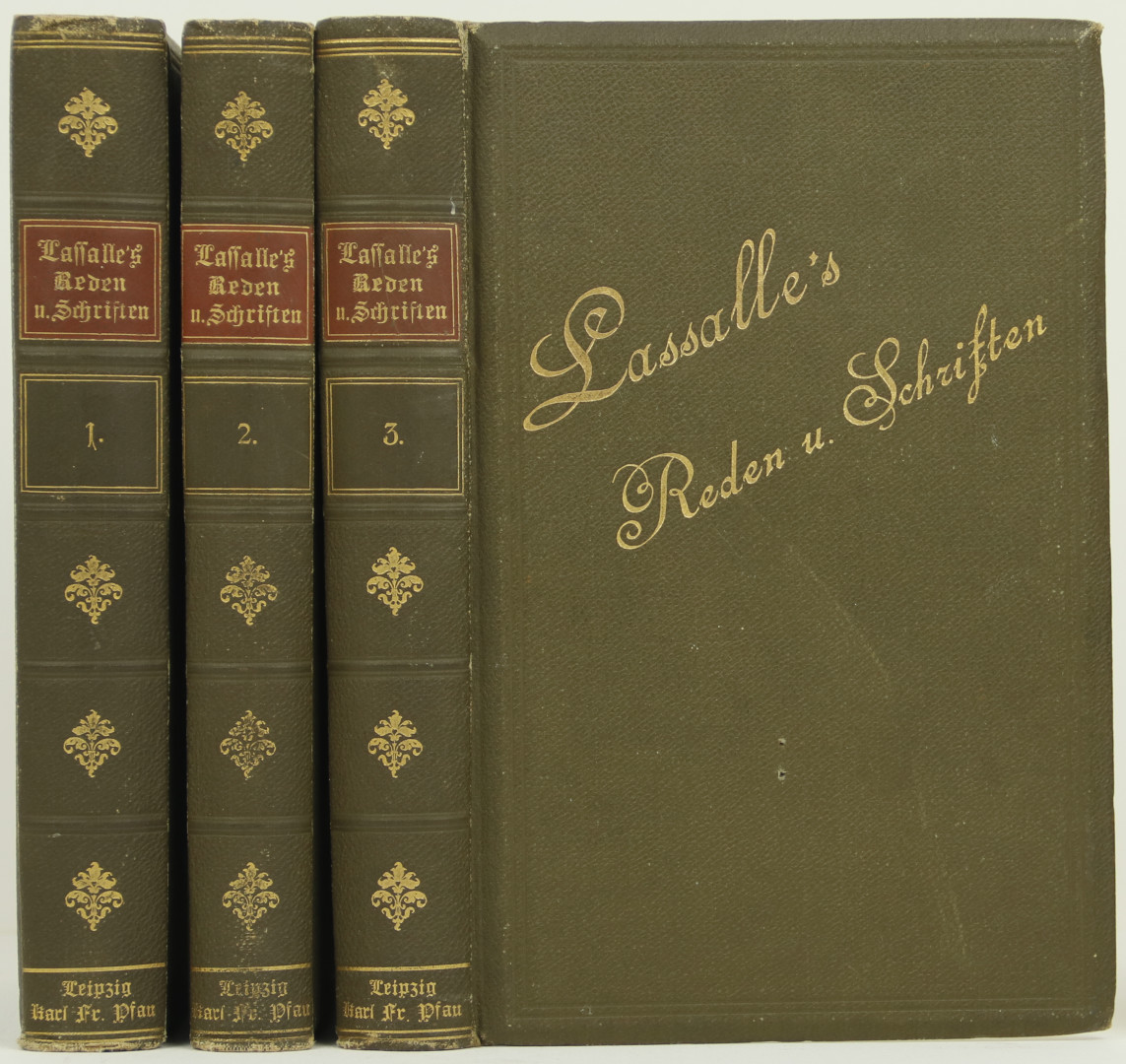 Ausgewählte Reden und Schriften. 3 Bände. - Lassalle, Ferdinand