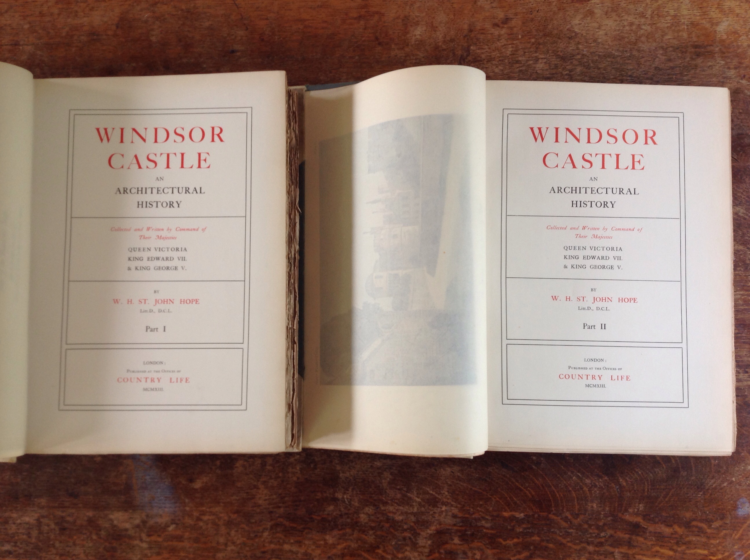 WINDSOR CASTLE AN ARCHITECTURAL HISTORY; COLLECTED AND