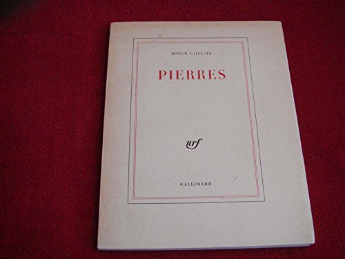 Roger Caillois. Pierres Roger Caillois [Bon]