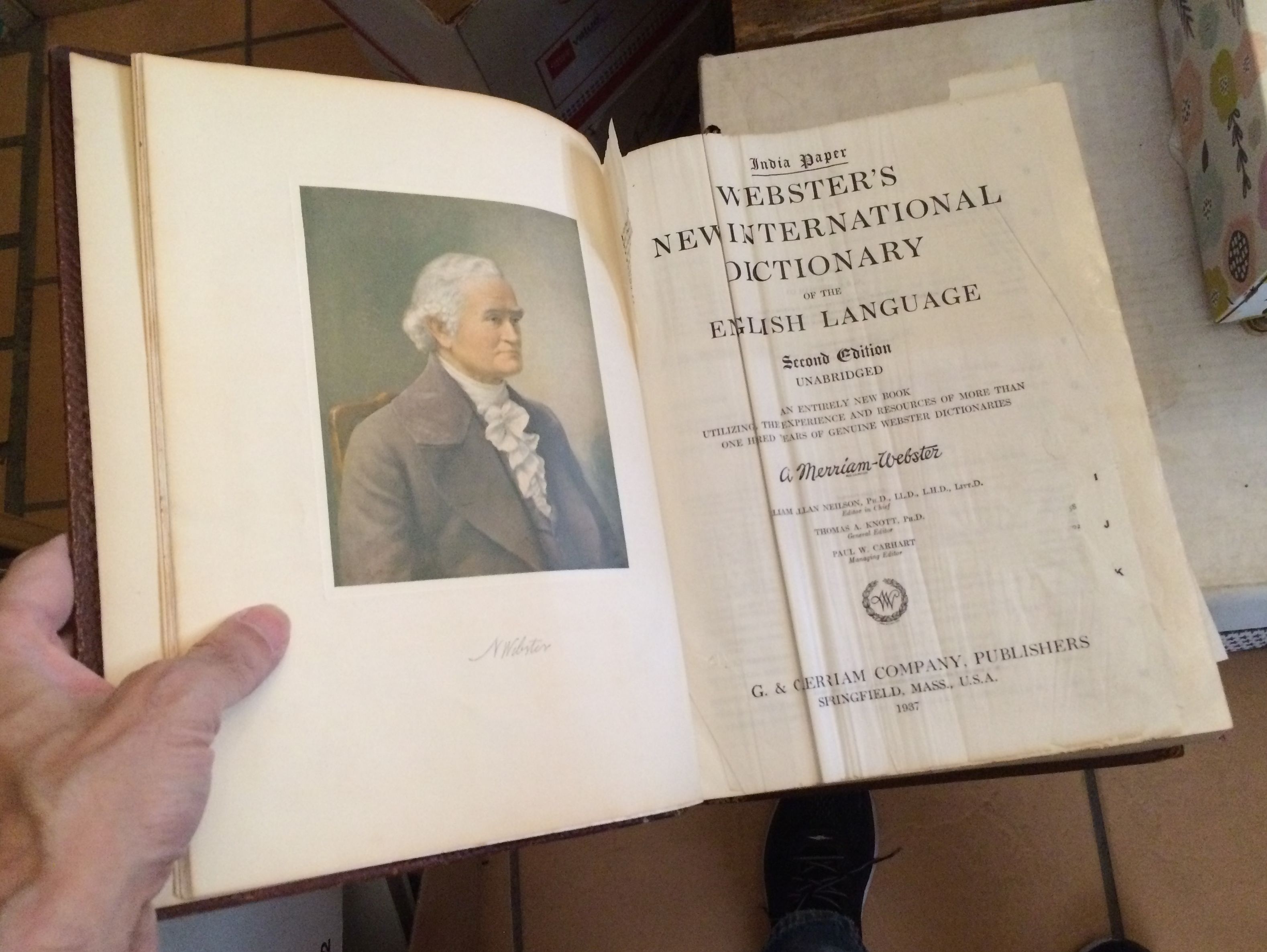 Webster's New International Dictionary of the English Webster's New International Dictionary of the English