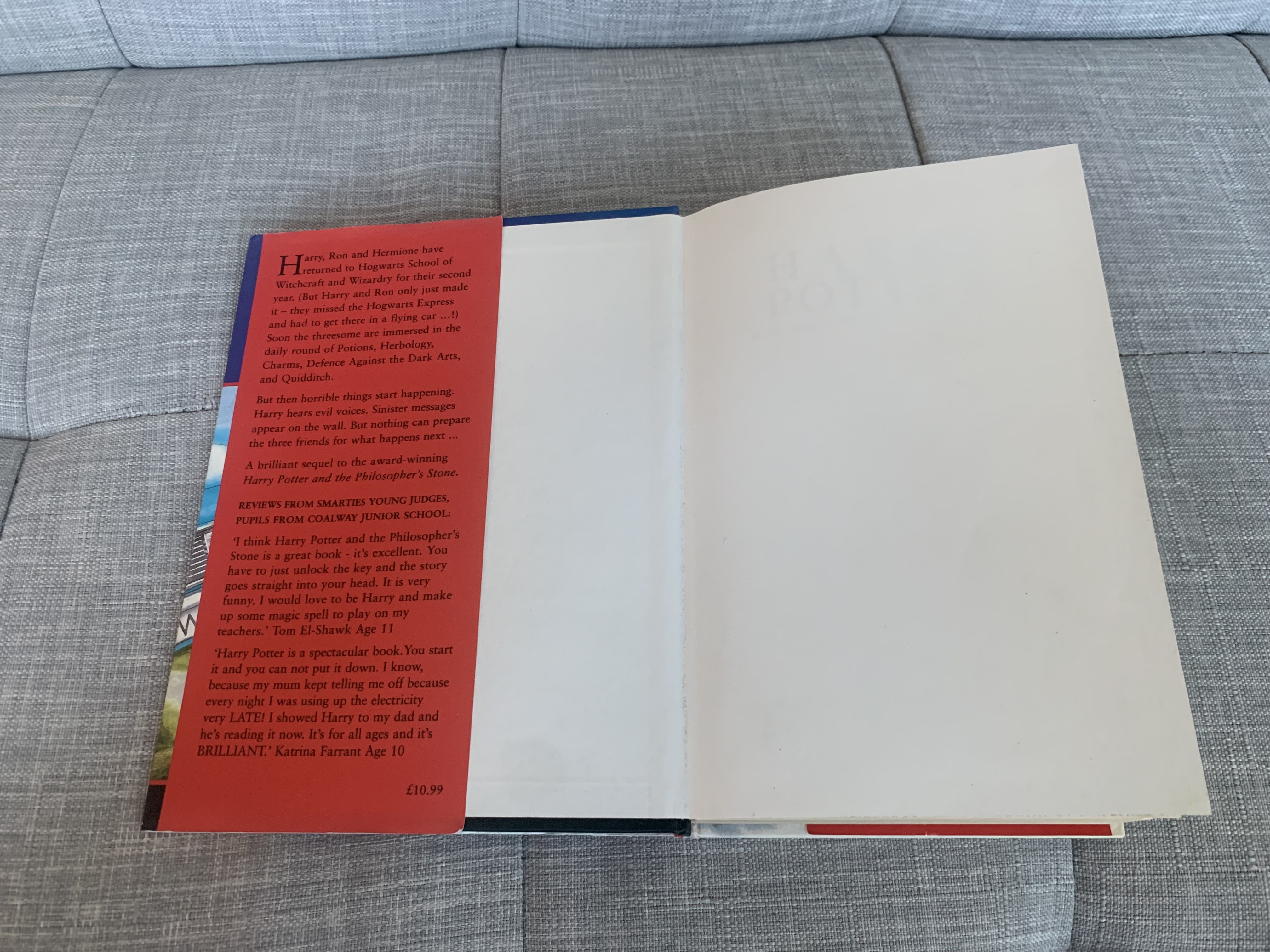 Harry Potter and the Chamber of Secrets, first edition, first print by