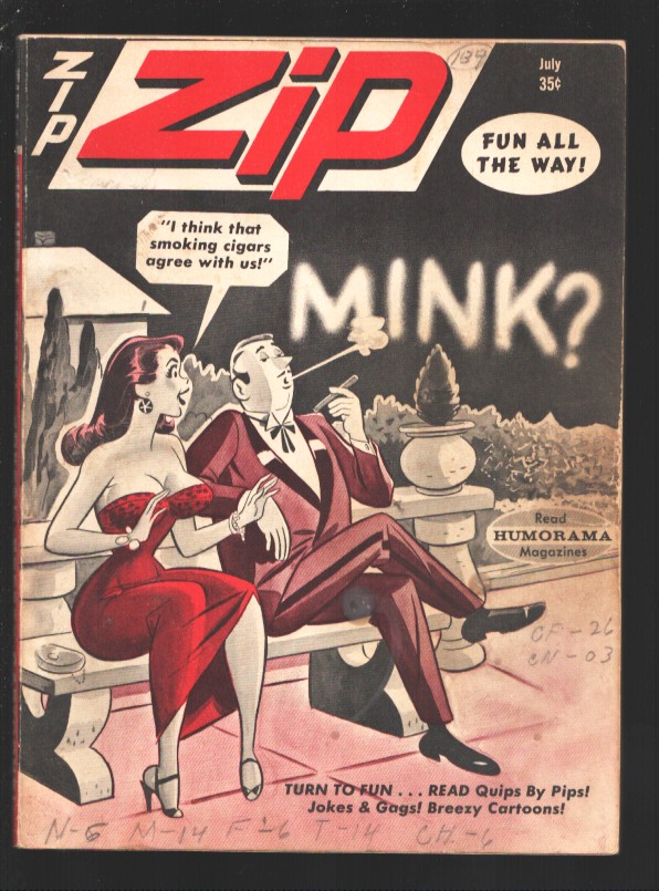 ZIP 7/1964-Cheesecake pix-Iris Bristol-Cartoons-gags-comics-Art by Bill ...